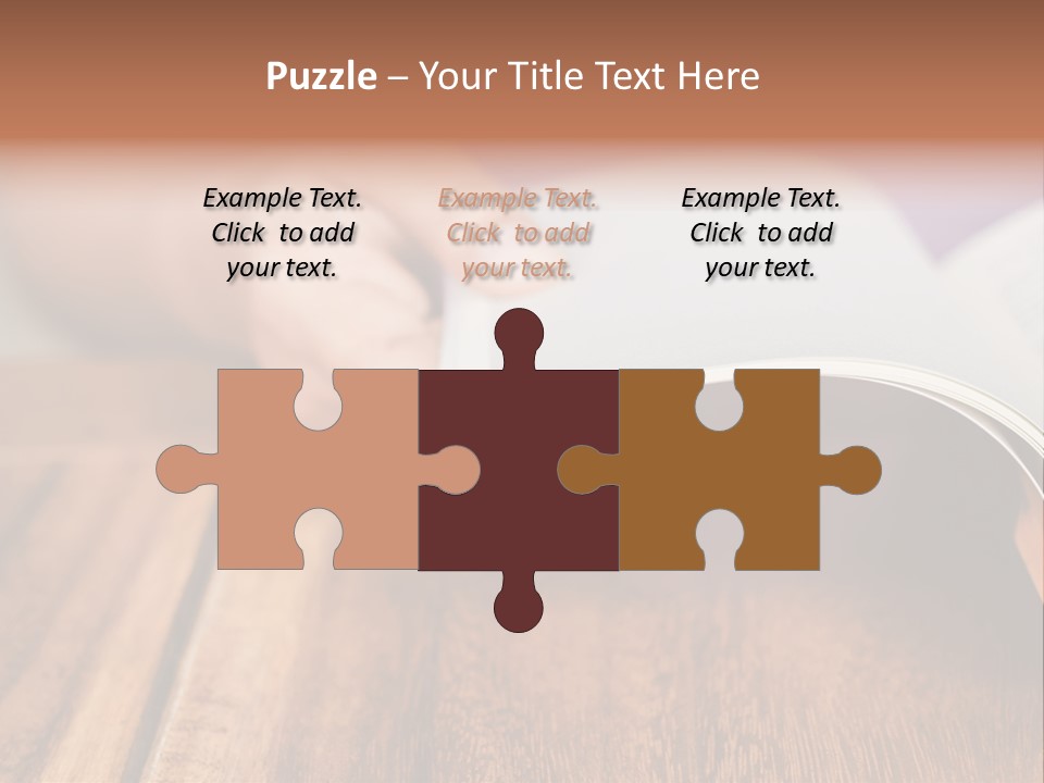 Blank Literature Reader PowerPoint Template