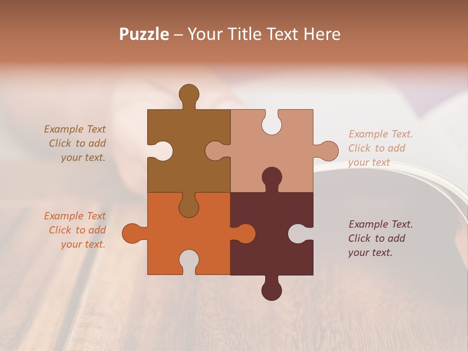 Blank Literature Reader PowerPoint Template