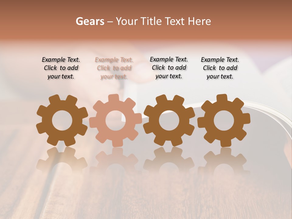 Blank Literature Reader PowerPoint Template