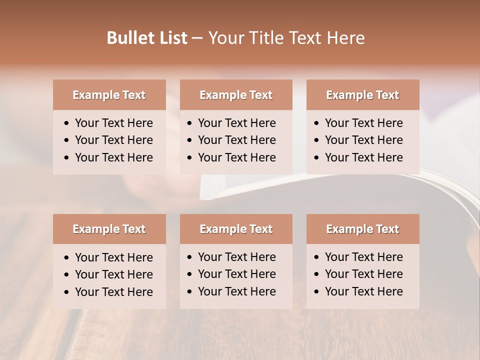 Blank Literature Reader PowerPoint Template
