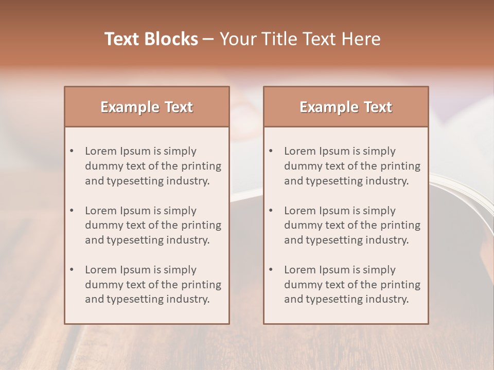 Blank Literature Reader PowerPoint Template