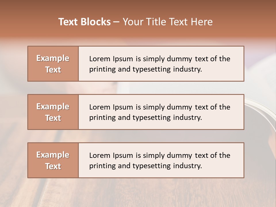 Blank Literature Reader PowerPoint Template