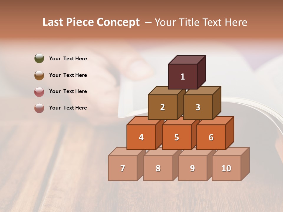Blank Literature Reader PowerPoint Template