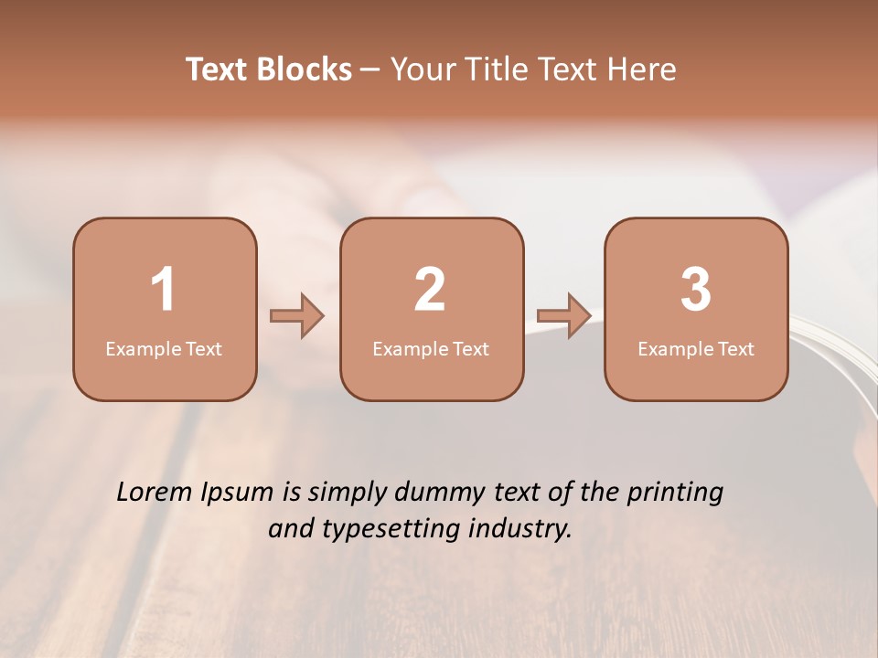 Blank Literature Reader PowerPoint Template