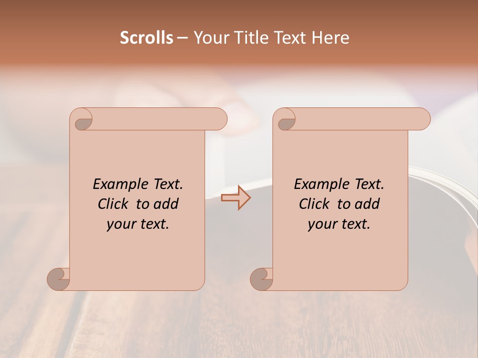 Blank Literature Reader PowerPoint Template