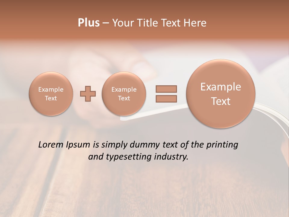 Blank Literature Reader PowerPoint Template