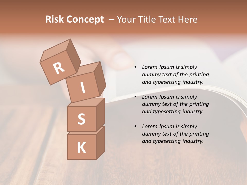 Blank Literature Reader PowerPoint Template