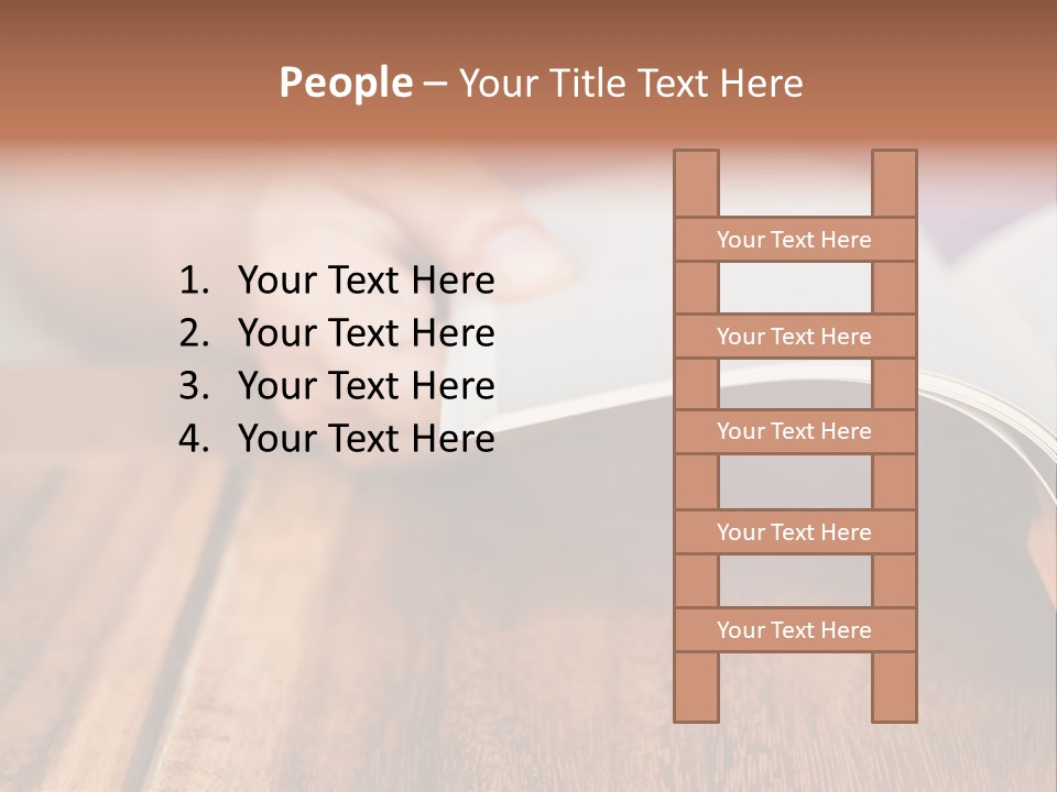Blank Literature Reader PowerPoint Template