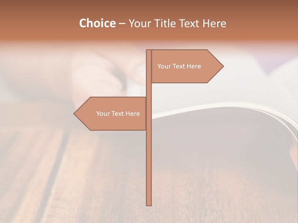 Blank Literature Reader PowerPoint Template