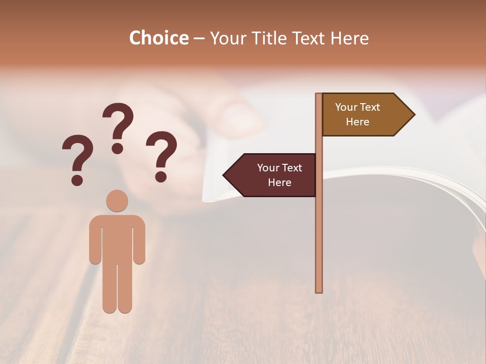 Blank Literature Reader PowerPoint Template