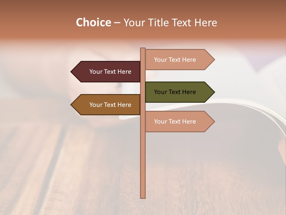 Blank Literature Reader PowerPoint Template