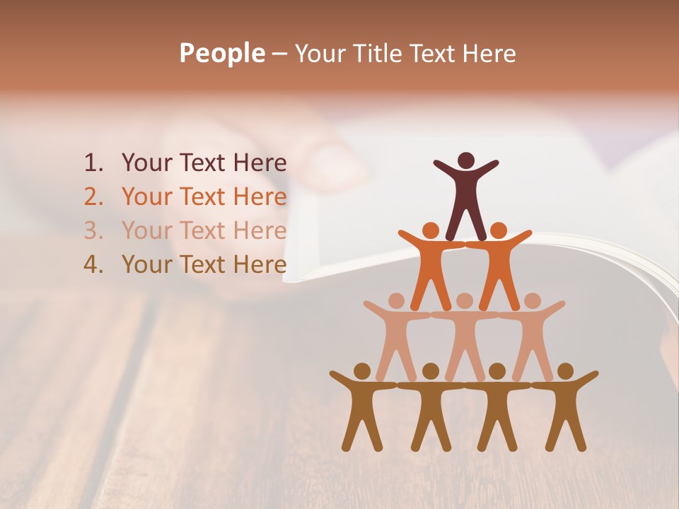 Blank Literature Reader PowerPoint Template