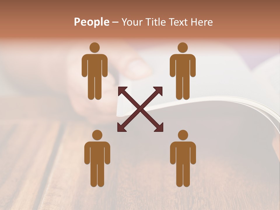 Blank Literature Reader PowerPoint Template