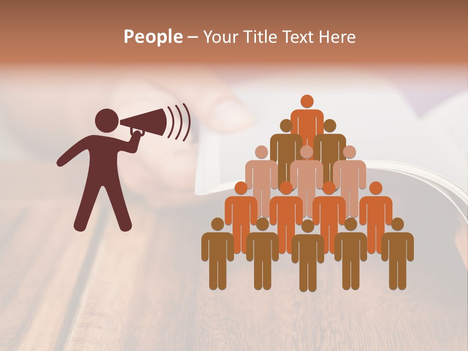 Blank Literature Reader PowerPoint Template