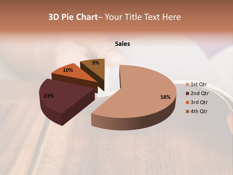 Blank Literature Reader PowerPoint Template