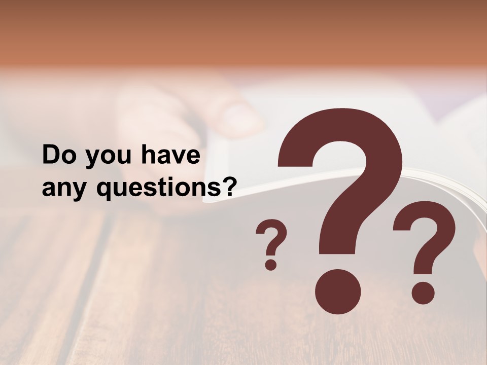 Blank Literature Reader PowerPoint Template