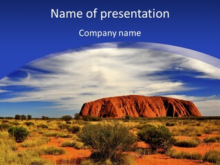 Red Kata Kjuta National Park PowerPoint Template