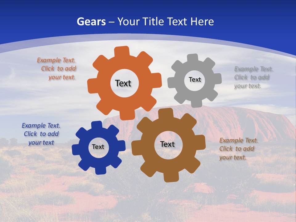 Red Kata Kjuta National Park PowerPoint Template