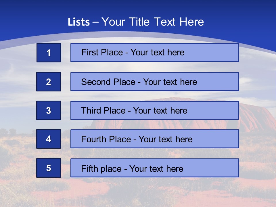 Red Kata Kjuta National Park PowerPoint Template