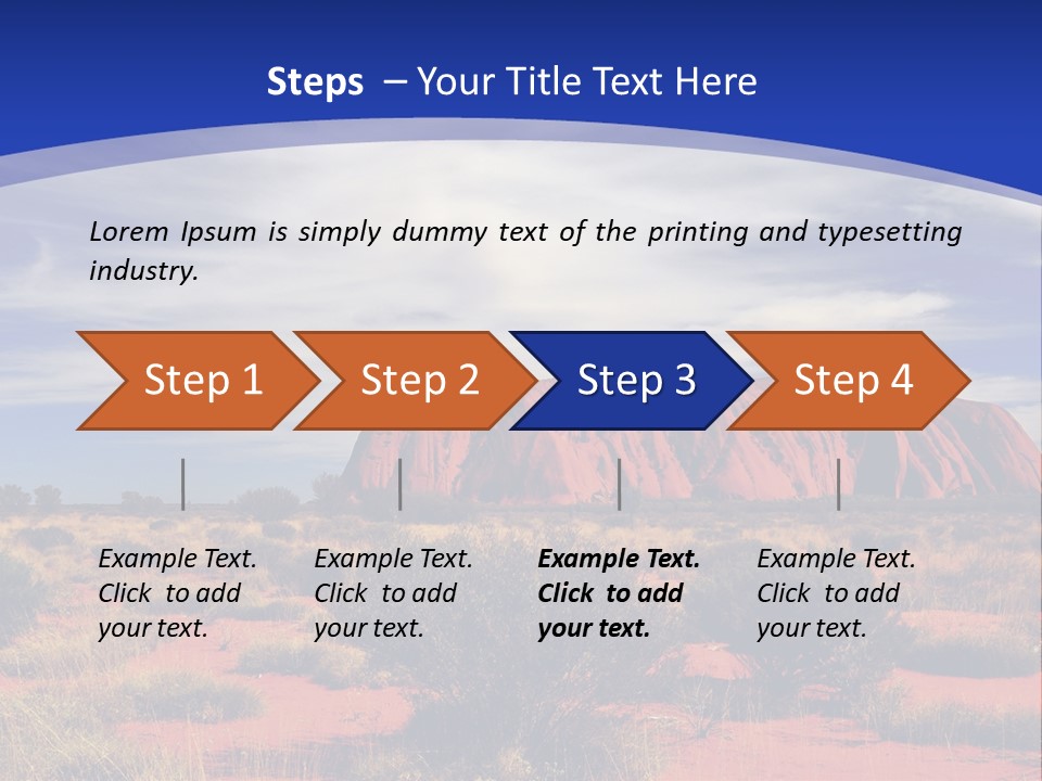 Red Kata Kjuta National Park PowerPoint Template