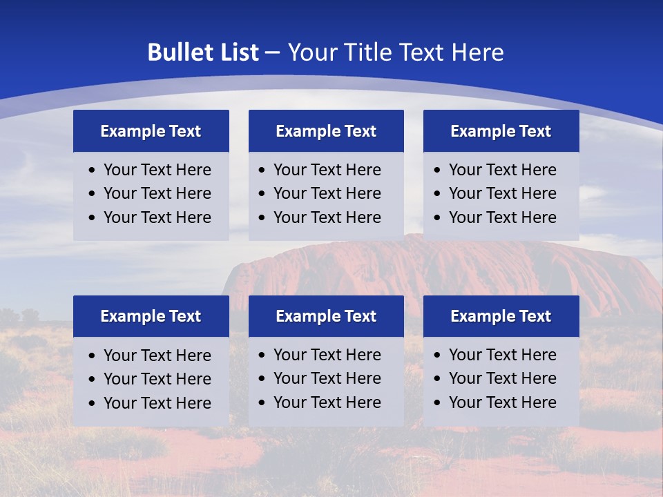 Red Kata Kjuta National Park PowerPoint Template