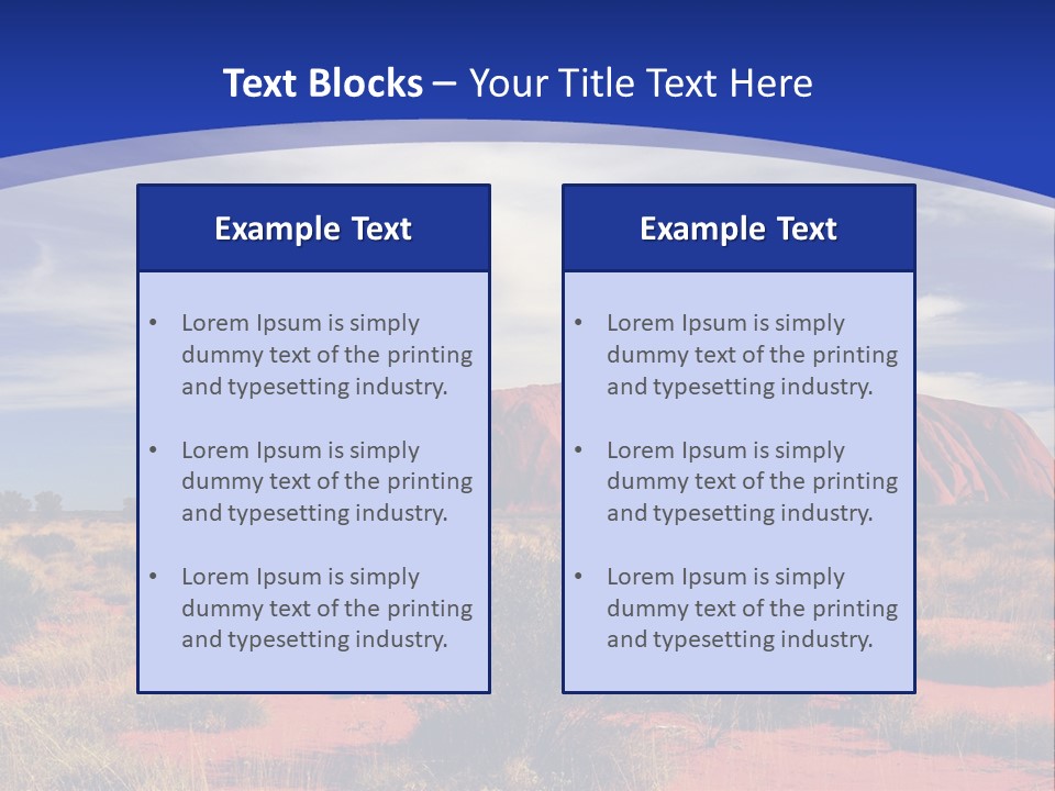 Red Kata Kjuta National Park PowerPoint Template
