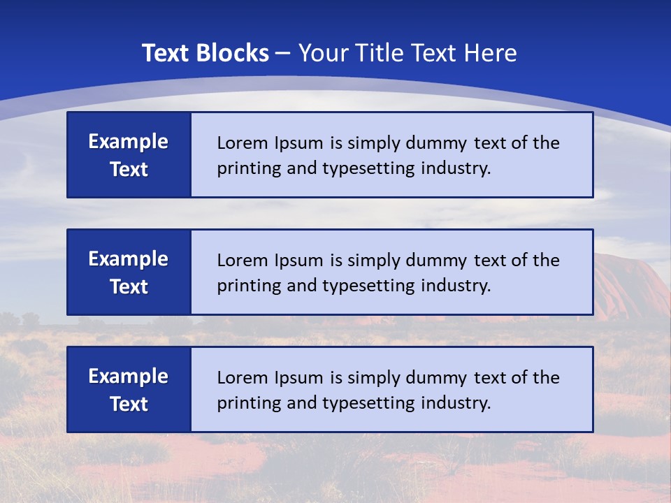 Red Kata Kjuta National Park PowerPoint Template
