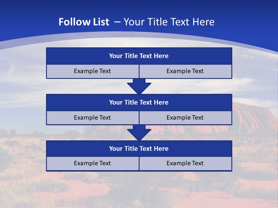 Red Kata Kjuta National Park PowerPoint Template