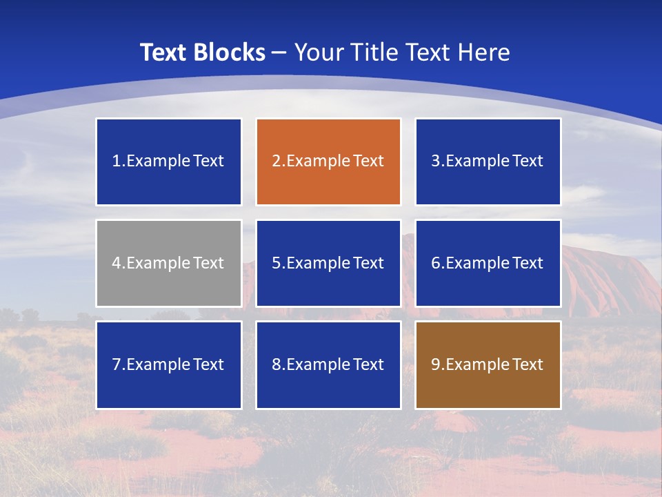 Red Kata Kjuta National Park PowerPoint Template