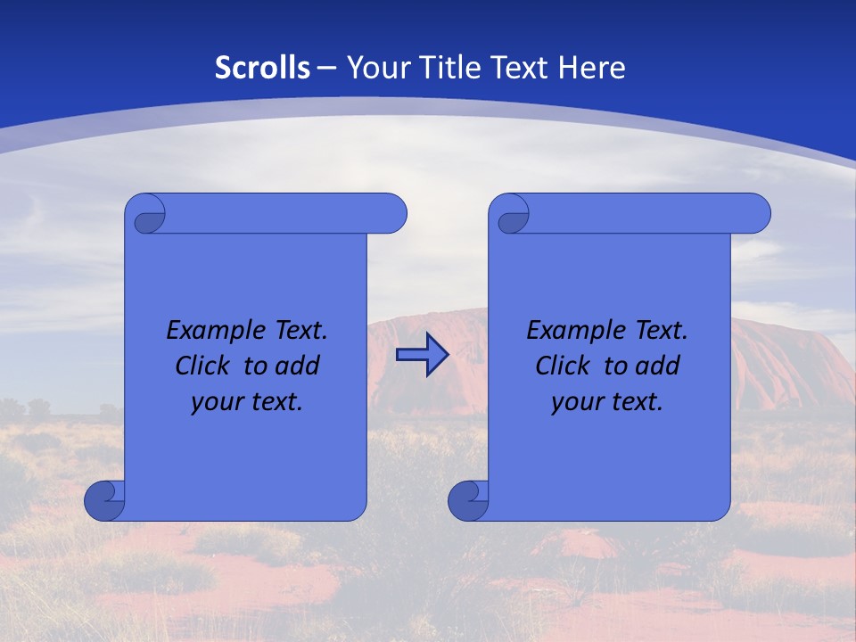 Red Kata Kjuta National Park PowerPoint Template