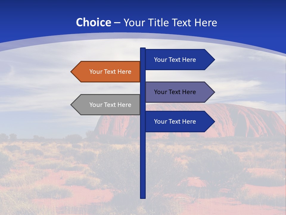 Red Kata Kjuta National Park PowerPoint Template