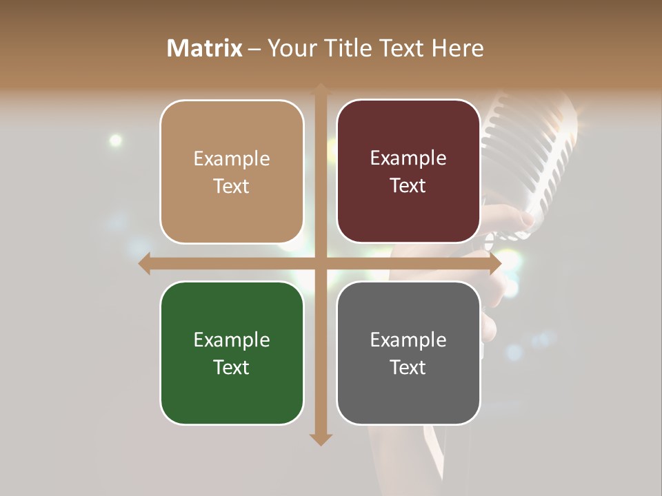 Sing Instrument Vintage PowerPoint Template