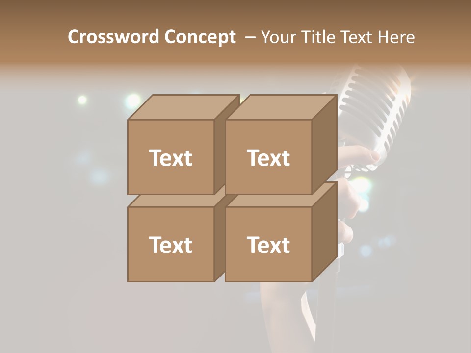 Sing Instrument Vintage PowerPoint Template