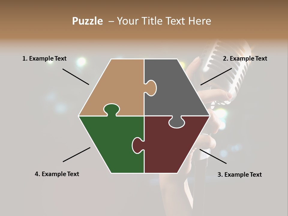 Sing Instrument Vintage PowerPoint Template