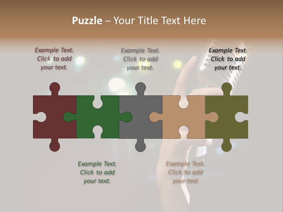 Sing Instrument Vintage PowerPoint Template