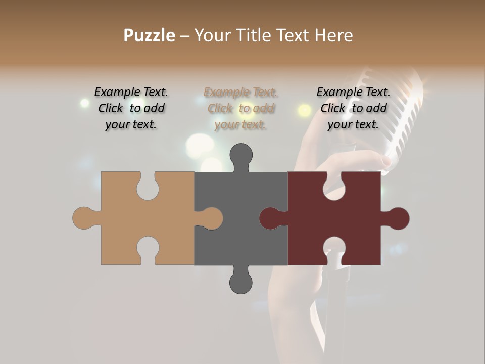 Sing Instrument Vintage PowerPoint Template