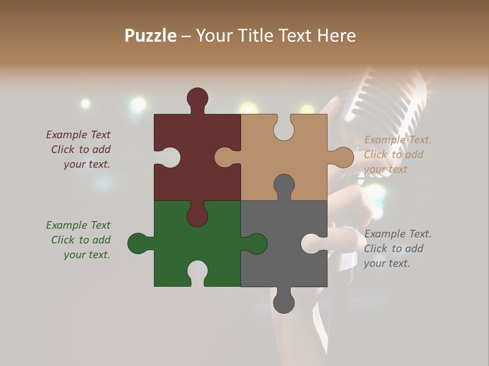 Sing Instrument Vintage PowerPoint Template
