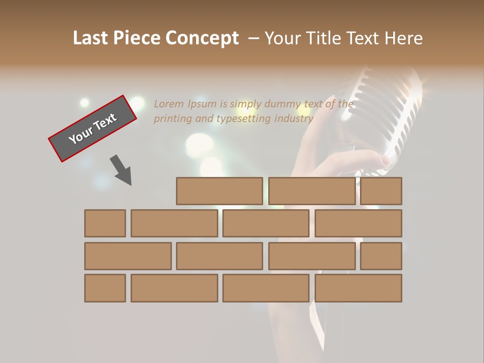 Sing Instrument Vintage PowerPoint Template