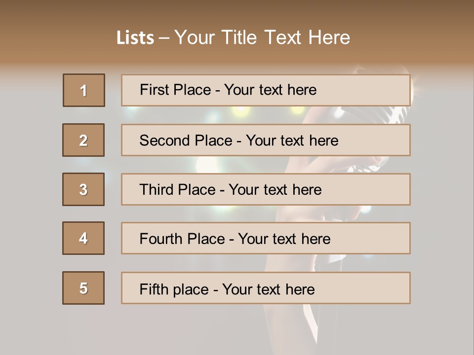 Sing Instrument Vintage PowerPoint Template