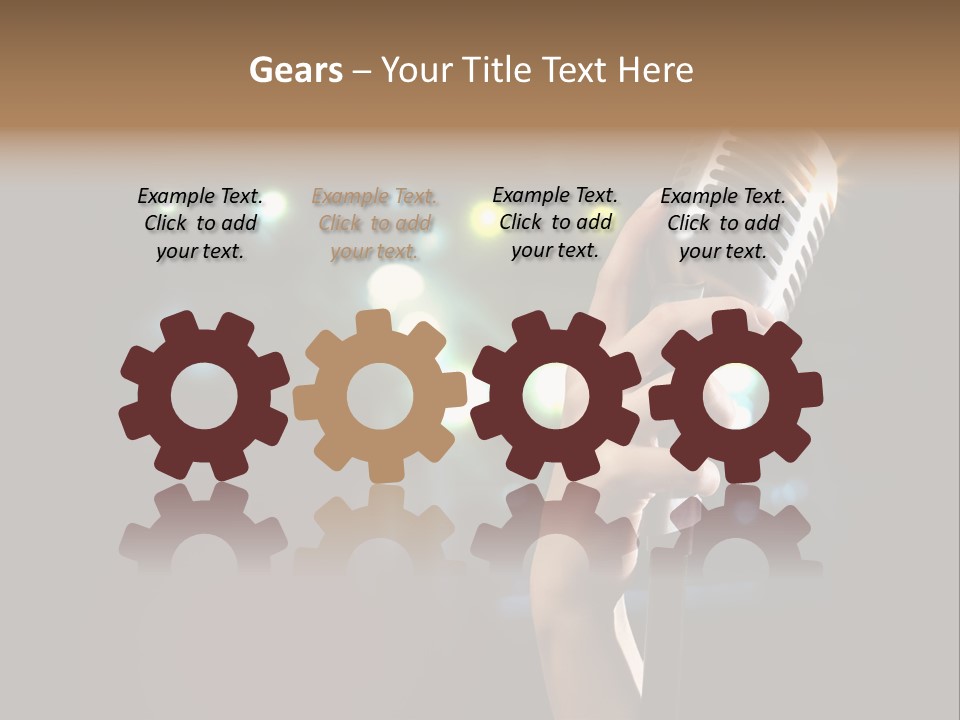 Sing Instrument Vintage PowerPoint Template