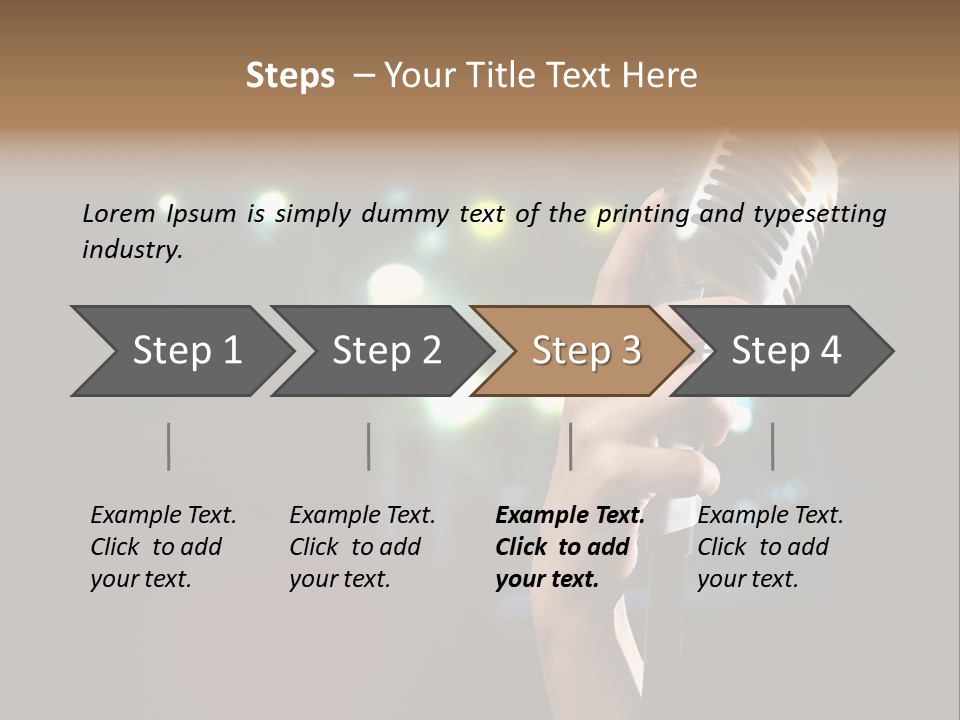 Sing Instrument Vintage PowerPoint Template