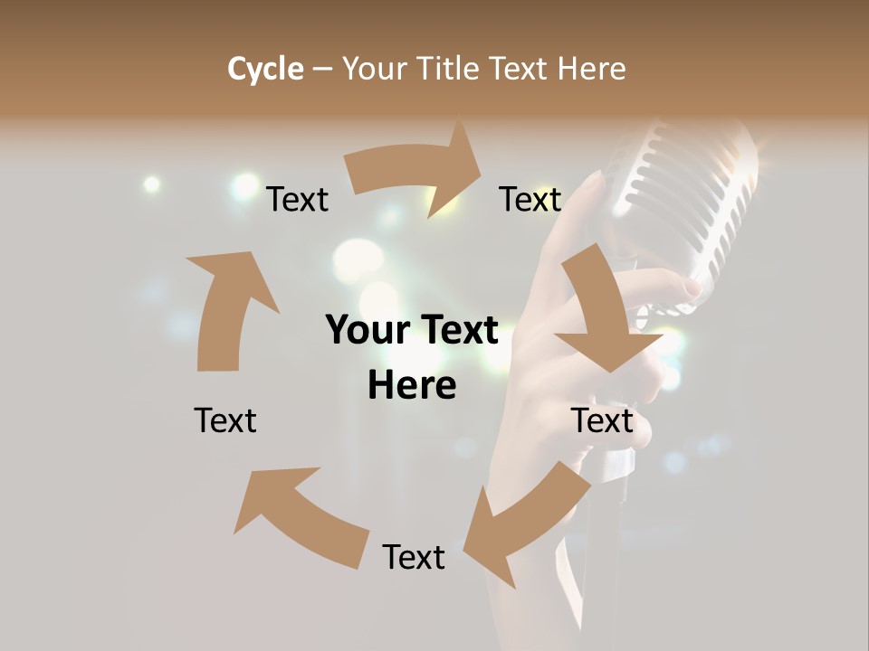 Sing Instrument Vintage PowerPoint Template