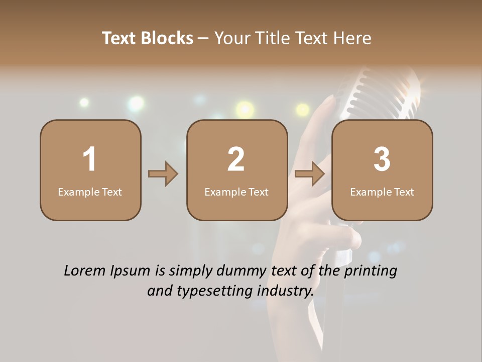 Sing Instrument Vintage PowerPoint Template