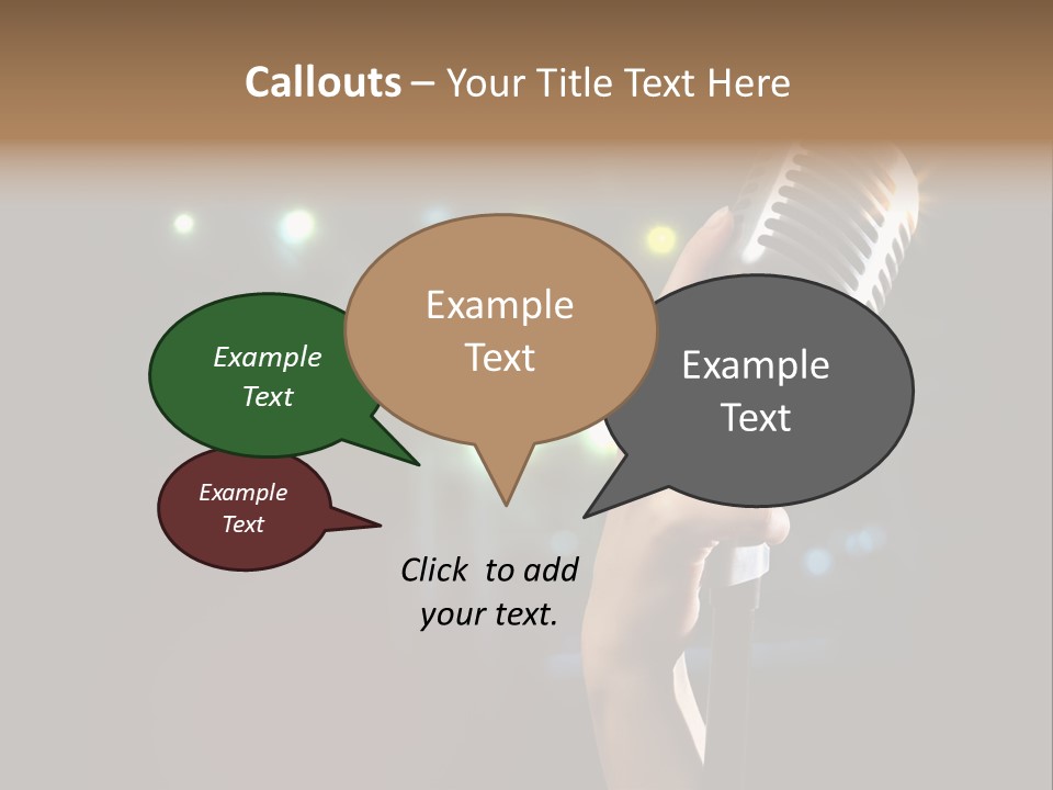 Sing Instrument Vintage PowerPoint Template