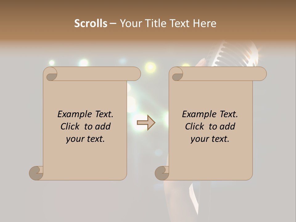 Sing Instrument Vintage PowerPoint Template
