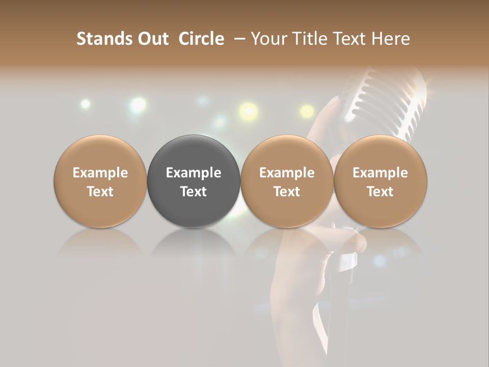 Sing Instrument Vintage PowerPoint Template