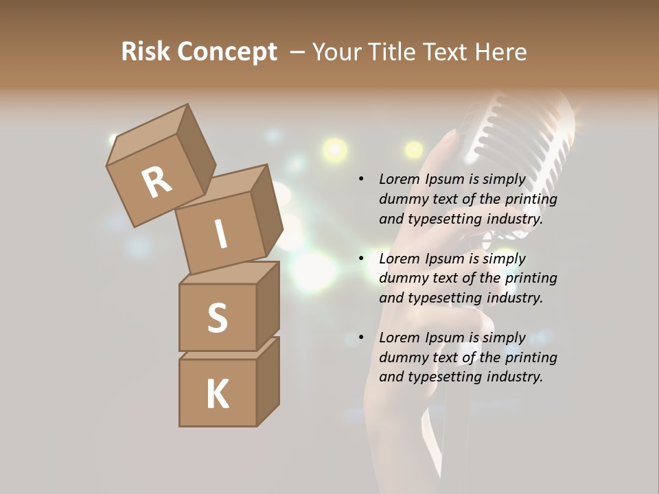 Sing Instrument Vintage PowerPoint Template