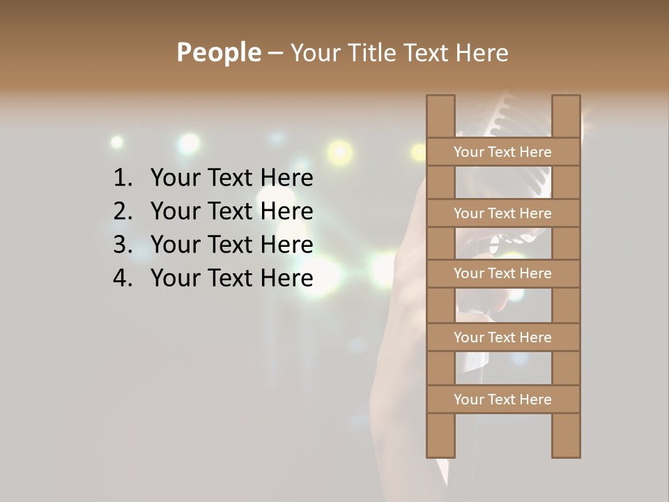 Sing Instrument Vintage PowerPoint Template