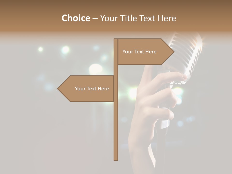 Sing Instrument Vintage PowerPoint Template