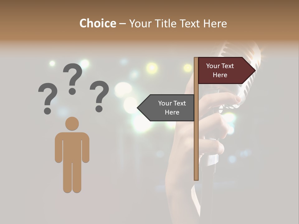 Sing Instrument Vintage PowerPoint Template